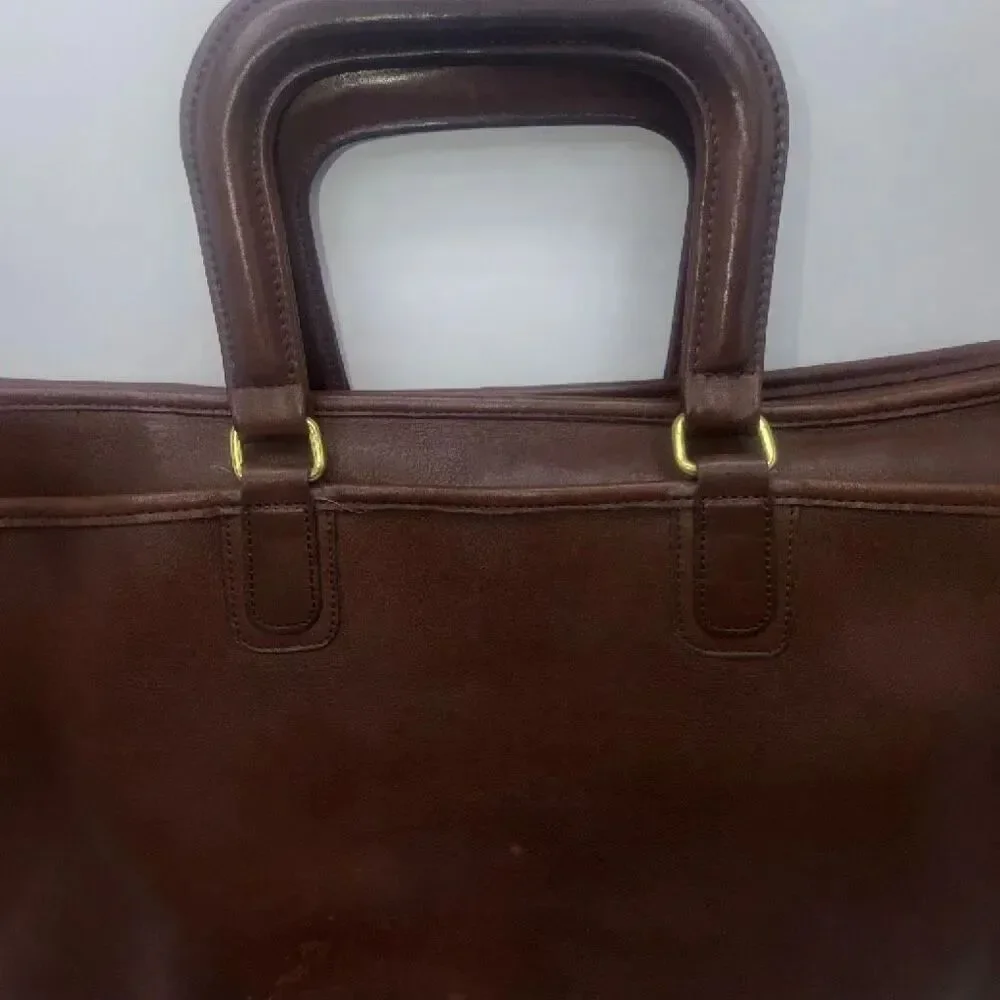 COACH Vibtage 1970s Monroe Glovetanned Leather Crossbody Briefcase